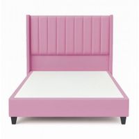 Cama Tapizada Confort Lineal Rosado 2 Plazas