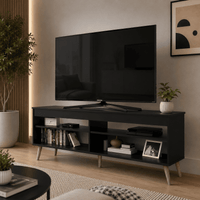 Mesa de TV Novo Hamburgo 65 Movenda Negro