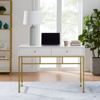 Escritorio Contemporáneo Golden Tannia Blanco