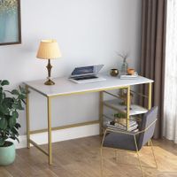 Escritorio Contemporáneo Golden Bonnie Blanco