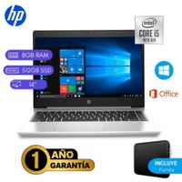 Reacondicionado Laptop HP ProBook 440 G7 Core i5 10ma 8GB RAM 512GB SSD