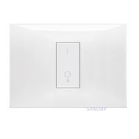 INTERRUPTOR SIMPLE BIPOLAR NEVE UP PLACA BLANCA Y DADO BLANCO VIMAR