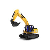 Excavadora Control Remoto Negro Sonido Luces y Vapor 1-18