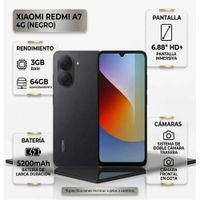 Celular Xiaomi Redmi A7 3GB RAM 64GB 6.88 5200mAh 4G Negro