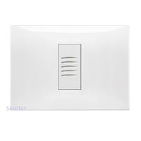 CHICHARRA O ZUMBADOR DE TIMBRE SIMPLE NEVE UP PLACA BLANCA Y DADO BLANCO VIMAR