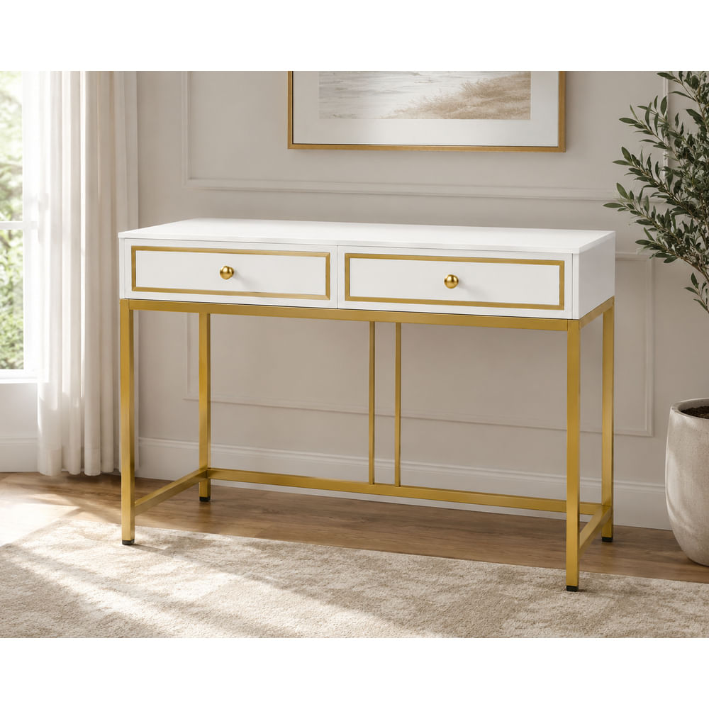 Escritorio Contemporáneo Golden Luvellé Ventitas Perú Blanco