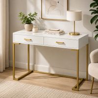 Escritorio Contemporáneo Golden Kamoneé Ventitas Home Blanco