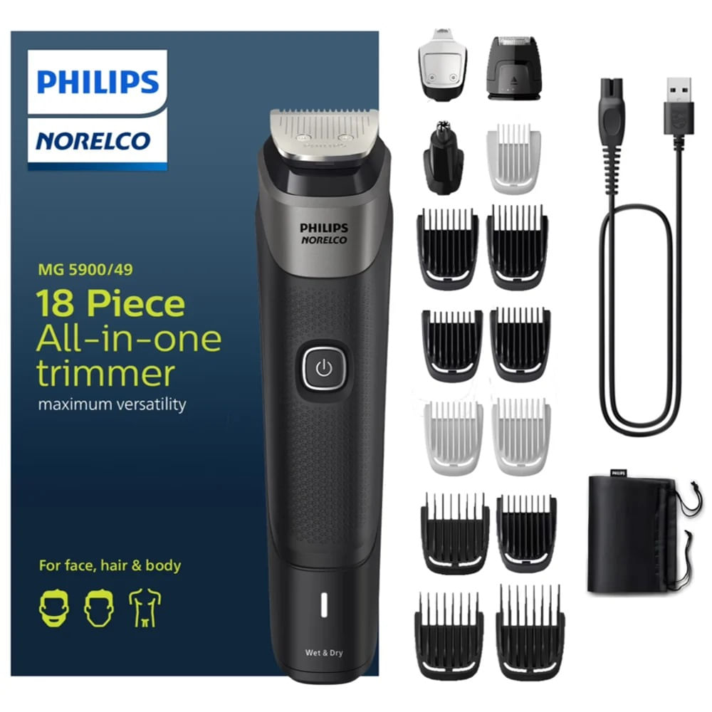 Rasuradora Afeitadora Philips Norelco MG5900 - 18 Piezas