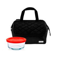 Lonchera Pyrex Ejecutiva Negra termica  Taper 470ml  300523