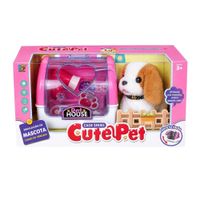 Set Perro De Peluche Interactivo Con Jaula Pet House