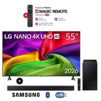 Televisor LG 55"" NANO 4K UHD AI Smart TV 55NU800BPSB + Soundbar HW-B450F