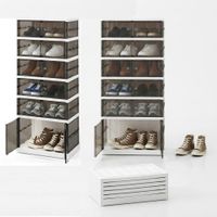 Organizador de Zapatos Zapatera Acrilica de 6 Niveles Plegable para 12 Pares