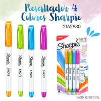 RESALTADOR 4 COLORES INTENSOS SHARPIE 2132980