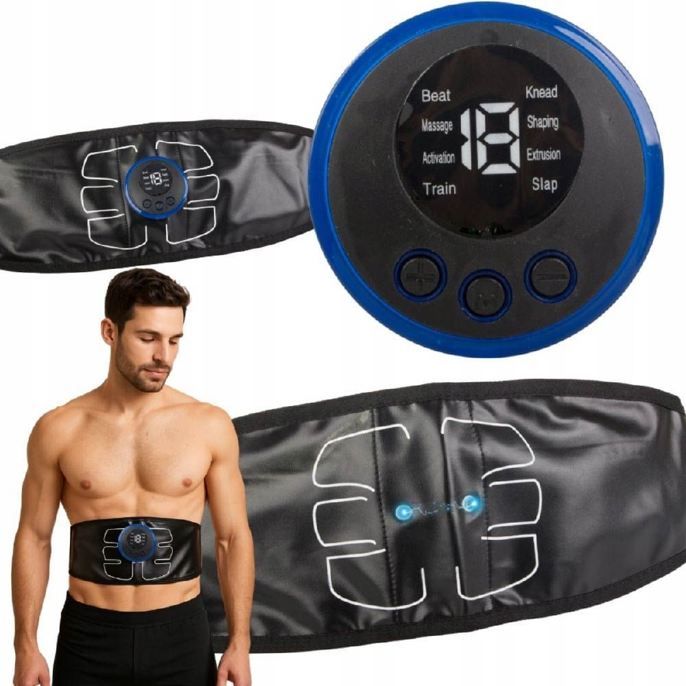 CINTURÓN DE MASAJE RECARGABLE SMART FITNESS 6 MODOS CON HIDROGEL