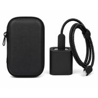 CASE PROTECTOR NEGRO PARA CARGADOR IPHONE Y FUNDA