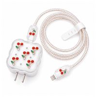 CASE PROTECTOR DE CEREZAS PARA CARGADOR IPHONE