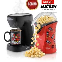 COMBO Cafetera Eléctrica Atma Disney - Pop Corn Maker Canchita Sin Aceite Atma Disney