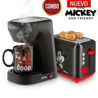 COMBO Tostadora Eléctrica Atma Mickey - Cafetera Eléctrica Atma Disney Mickey
