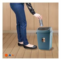 Recipiente Azul para Basura con Sistema Vaiven y Volumen 15L Y Papel Regalo