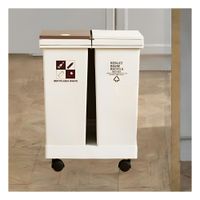 Equipo de Basura Doble 40L para Limpieza y Orden en Casa Y Regalo Sticker