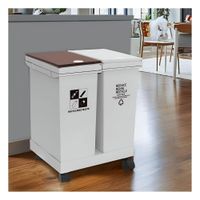 Elemento de Basura Doble 24L para Cocina Practica Y Papel Regalo