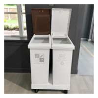 Implemento de Basura Doble 24L para Cocina y Hogar Y notas