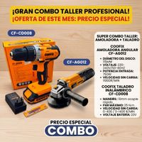 Combo taladro percutor y amoladora esmeril
