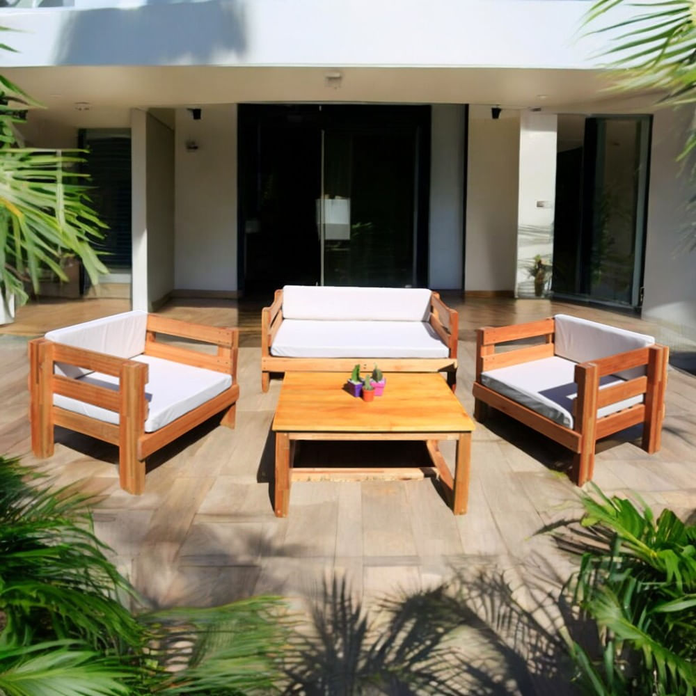 Set de terraza Aura 4 personas con mesa Movenda