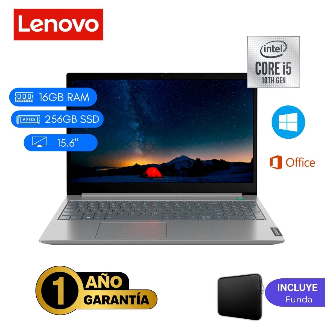 Laptop semi nueva Lenovo ThinkBook 15 IML Core i5 10ma 16GB RAM 256GB SSD 15.6'