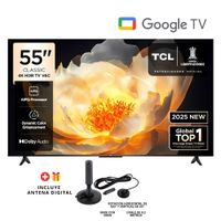 Televisor TCL 55 LED 4K UHD GOOGLE TV 55V6C - Antena Digital