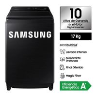 LAVADORA SAMSUNG ECOBUBBLE 17KG NEGRA WA17CG6441BVPE