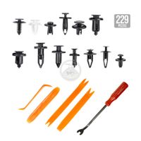 Kit Grapas Sujetadores Para Auto 229 Pzas Clips Con Palancas