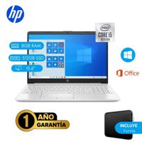 Laptop semi nueva HP 15-dw1058la Core i5 10ma 8GB RAM 512GB SSD 15.6'