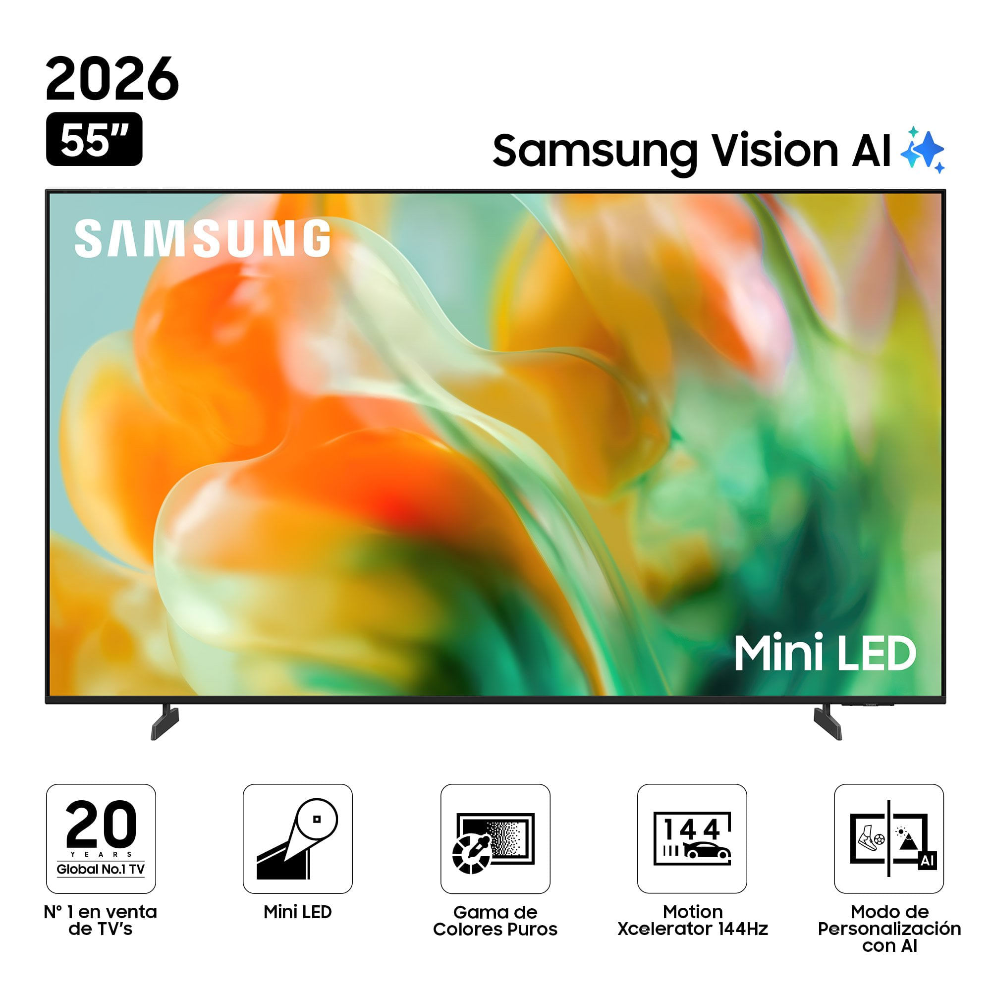 Televisor SAMSUNG Mini LED 55"" UHD 4K Smart TV M80H Vision AI