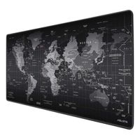 Mouse Pad Base de Escritorio Extra Large 80x30cm Diseño Mapa Gris