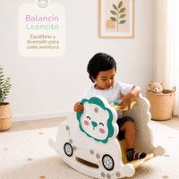 Mecedora infantil diseño leoncito con accesorio musical