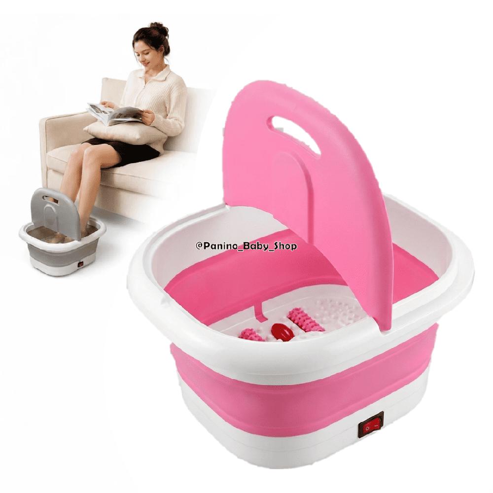 Tina Hidromasajeadora Plegable para Pies -AQUA- Rosado AQUA-002