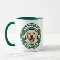 Taza cerámica pet lover diseño Labrador Coffee