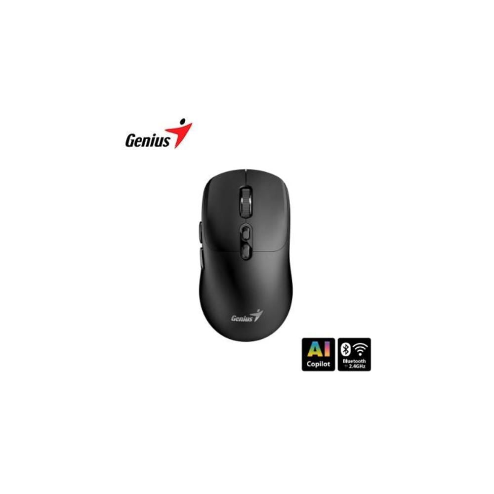 MOUSE GENIUS NX-8080S DUAL WIRELESS - BLUETOOTHT AI COPILOT 7 BOTONES SILENT BLACK