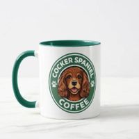 Taza cerámica pet lover diseño Cocker Spaniel Coffee