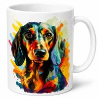 Taza mug pet lover de cerámica diseño perro Dachshund de 11 oz