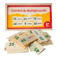 Domino Multiplicación Madera Juego Educativo Didactico