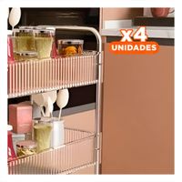 Pack4 Caja Multiuso de Acrilico para Dormitorio y Bano Y Papel Regalo
