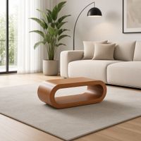 Mesa De Centro TU MESITA Torino Curva Nogal
