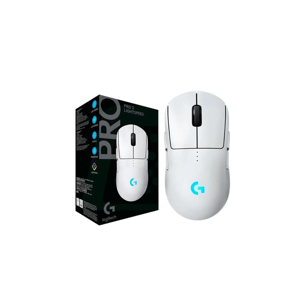 Mouse Inalámbrico Logitech G PRO 2 LIGHTSPEED HERO 2 44K LIGHTFORCE - LIGHTSYNC RGB Blanco