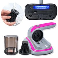 Aspiradora Anti Ácaros Portátil Con Luz UV Y Filtro Lavable Para Colchones Sofás Y Tapicería