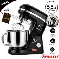 Batidora Eléctrica  Orbital Finezza 2000W 5.5L FZ-6818B Negro