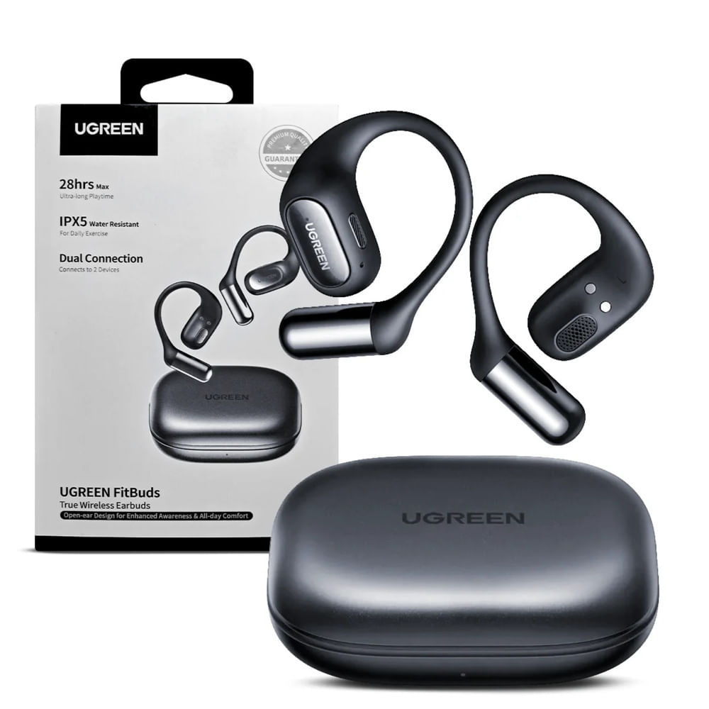 Audifonos Deportivos Ugreen Fitbuds WS213 Gancho Open Ear Ne