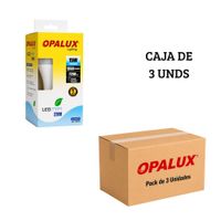 Foco Bombillo LED Opalux 15W Luz Blanca E27 - Pack de 3 unds