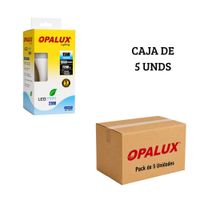 Foco Bombillo LED Opalux 15W Luz Blanca E27 - Pack de 5 unds